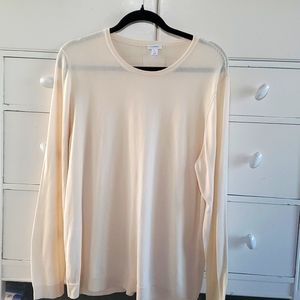 XL Cuyana Cotton, Silk and Cashmere Sweater